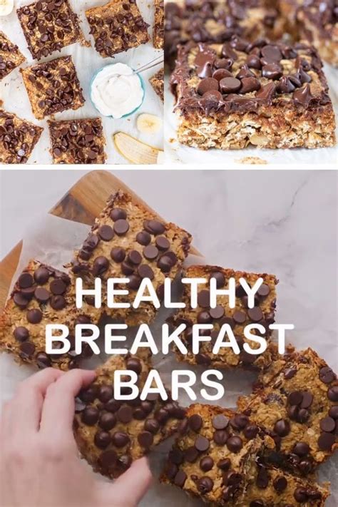 Healthy Breakfast Bars | Sağlıklı kahvaltı, Vegan atıştırmalıklar, Vegan yiyecekler