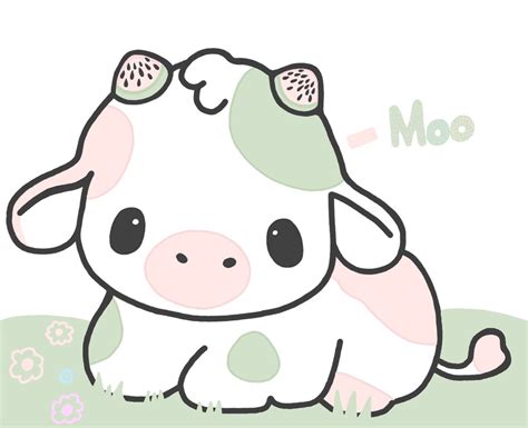 Cute cow wallpaper picture in 2022 | Cute doodles drawings, Cute easy animal drawings, Cute ...