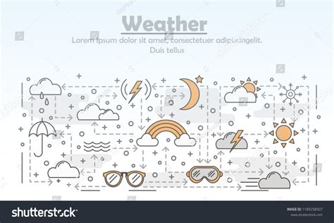 Weather Advertising Poster Banner Template Vector Stock Vector (Royalty ...