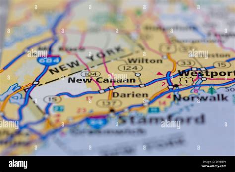 New canaan connecticut map hi-res stock photography and images - Alamy