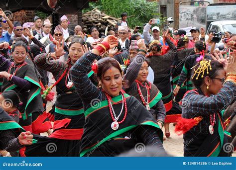 Local Nepali People are Having Dance Festivals Around Bhaktapur ...