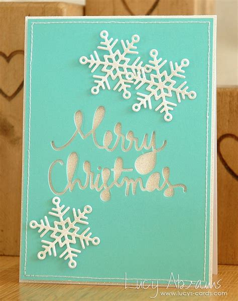 Christmas Snowflakes | Christmas card design, Christmas cards handmade, Sample christmas cards