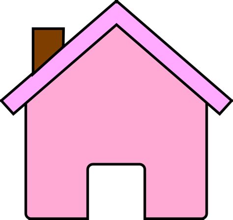 Pink House Clip Art