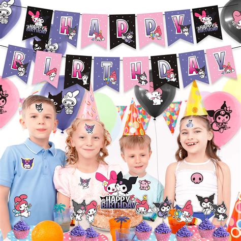 Buy Kuromi Bithday Party Decorations, Kuromi Birthday Party Supplies ...