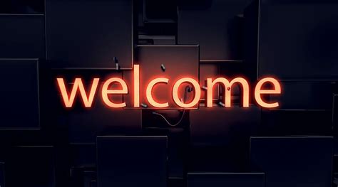 HD wallpaper: lighted welcome signage, lettering, typography, neon font, ad | Wallpaper Flare