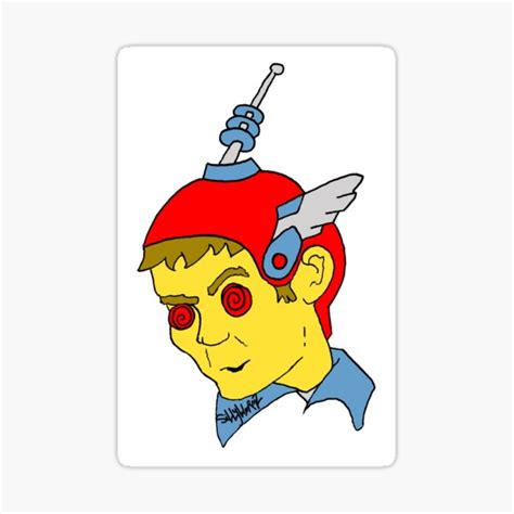 "Helmet Kid" Sticker by pfelp | Redbubble