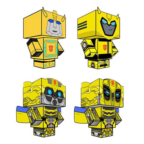 Bumblebee Transformers from Action Movies Paper Toy | Free Printable ...