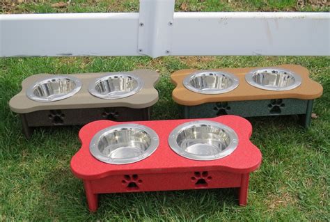 Handmade Dog Bowl Elevated Poly Plastic Stand by savingshepherd