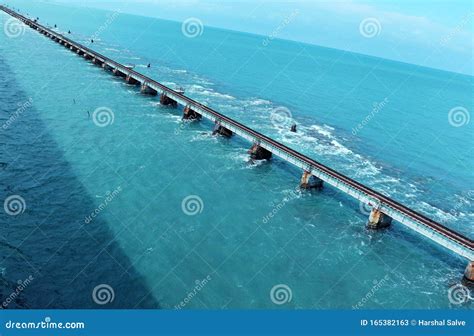 Rameshwaram Bridge in South India Stock Image - Image of bridge, destination: 165382163