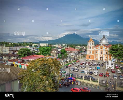 Afternoon aerial aspects of San Pablo City Cathedral taken from the ...