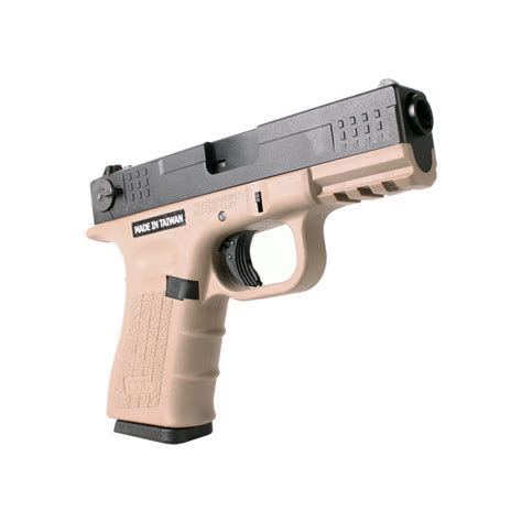 ISSC Licensed M-22 Full Metal Airsoft GBB Gas Blowback Pistol by WE (Color: Desert / Green Gas ...