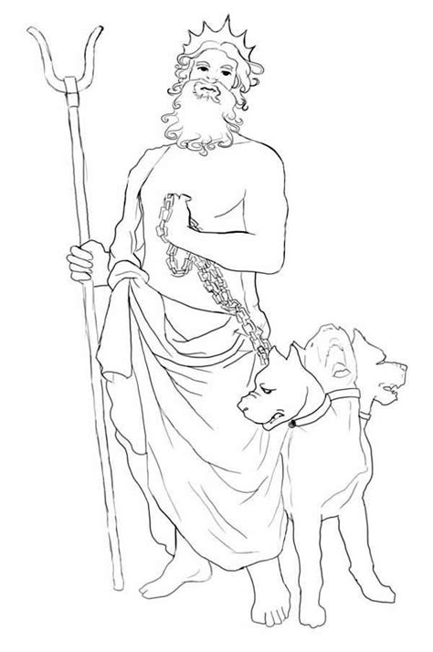 Hades Greek Mythology Drawing