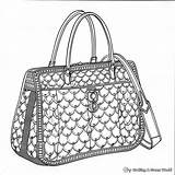 Purse Coloring Pages Printable Sketch Page sketch template