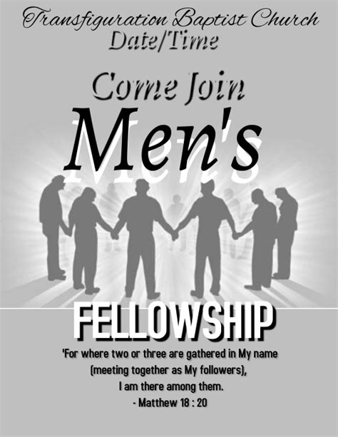 Copy of Men's Fellowship | PosterMyWall