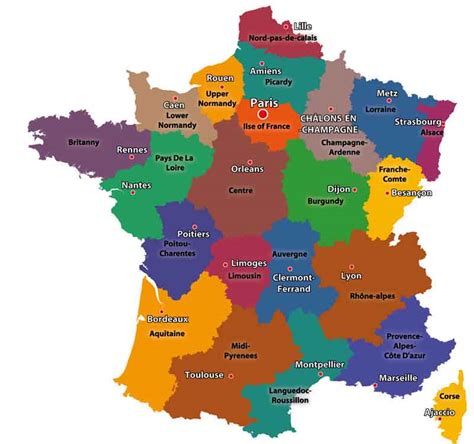 Information about all the 13 regions of France