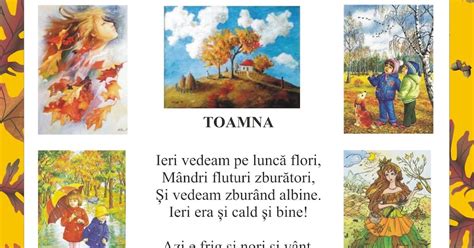 POEZII PENTRU COPII DE GRADINITA: TOAMNA