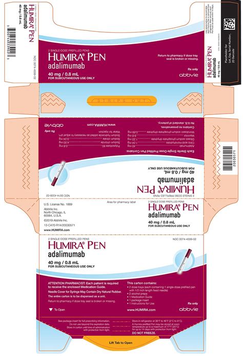 Humira - FDA prescribing information, side effects and uses