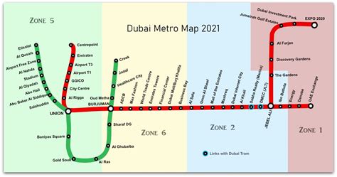 Dubai Metro Map [ 2024 ] - Complete Guide of all routes and fares