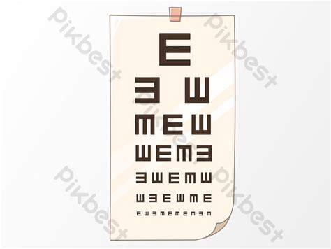 Eye Chart Cartoon Drawing Element Illustration PNG Images | PSD Free ...