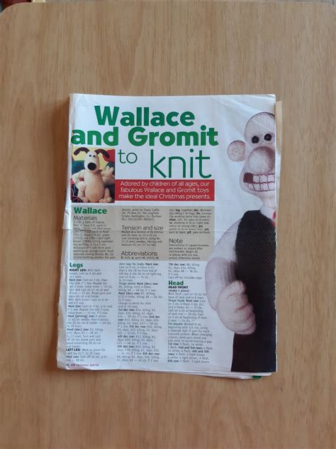 Wallace & Gromit Soft Toy Knitting Pattern, Gromit Knitted SoftToy ...