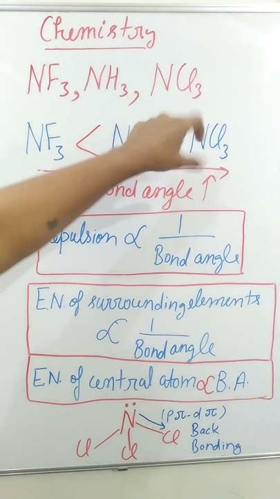 Chemistry:NCl3, NH3, NF3:Bond Angle#shorts - YouTube