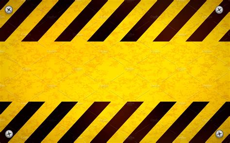 Bright yellow blank warning sign | Pre-Designed Photoshop Graphics ~ Creative Market