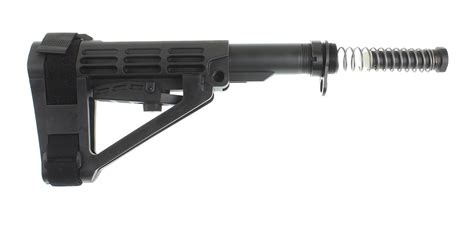 SB Tactical SBA4 Adjustable Pistol Brace + Mil-Spec Buffer Tube Kit ...