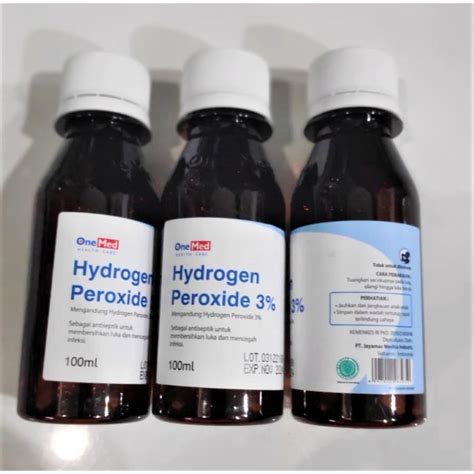 H2O2 Hydrogen Peroxide 3% Onemed 100ml | Lazada Indonesia