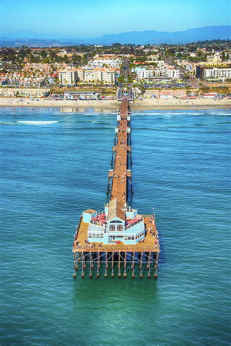 Oceanside Pier Aerial Photograph by Art Wager