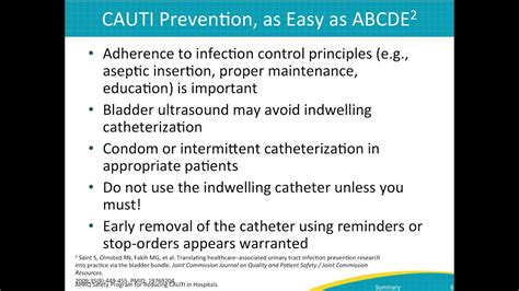 4. Preventing CAUTI in the ICU Setting, Module 4: Summary and Next ...