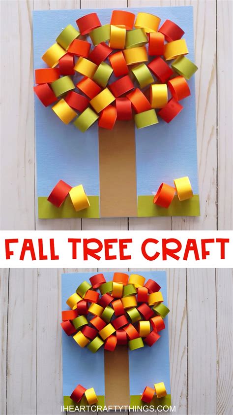 Beautiful fall tree paper craft – Artofit