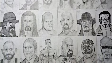 Wwe Superstars Drawing at PaintingValley.com | Explore collection of ...