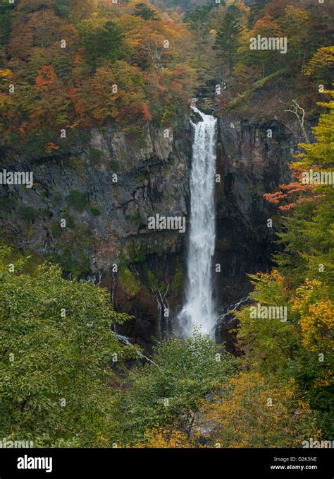 Kegon waterfall in Nikko Japan. One of Japan's three highest waterfalls Stock Photo - Alamy