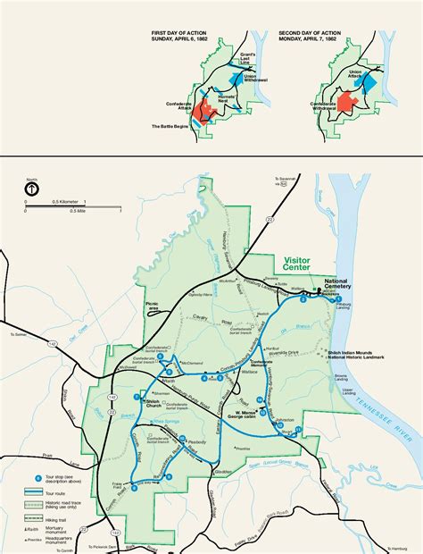 Shiloh National Military Park Map - Full size | Gifex