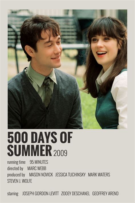 (500) Days of Summer polaroid poster | 500 days of summer, 500 days, Classic movies