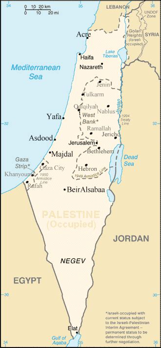 Palestine Map and Palestine Satellite Images