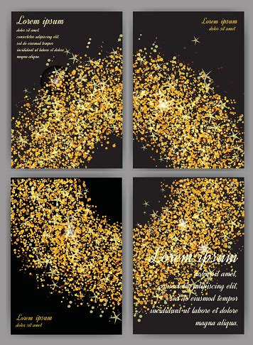 Abstract Gold Background Gold Background For Card Business Card Set ...