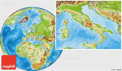 Physical Location Map of Giuliano Di Roma