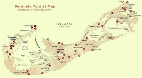 Bermuda Tourist Map