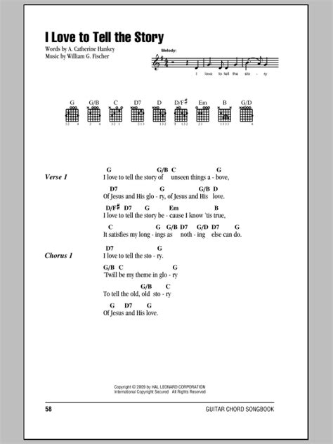 I Love To Tell The Story by A. Catherine Hankey - Guitar Chords/Lyrics - Guitar Instructor