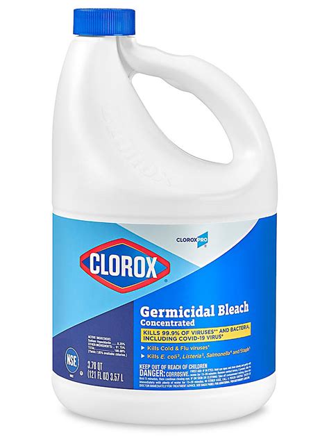 Clorox® Concentrated Bleach - 121 oz Bottle S-19719 - Uline