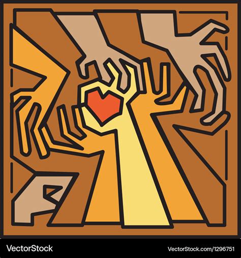 Abstract hands Royalty Free Vector Image - VectorStock