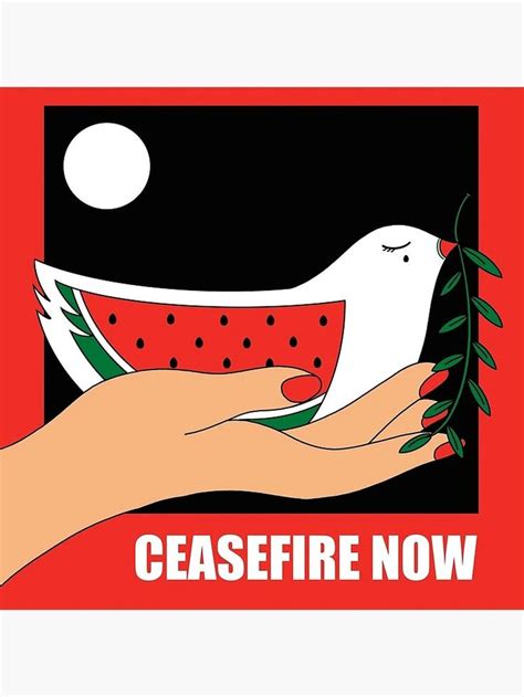 "Ceasefire Now" Poster for Sale by Roshanak Rouzbehani in 2024 ...