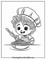 Spaghetti Coloring Pages Meat Pasta Colored Printable Sss Meatballs  sketch template