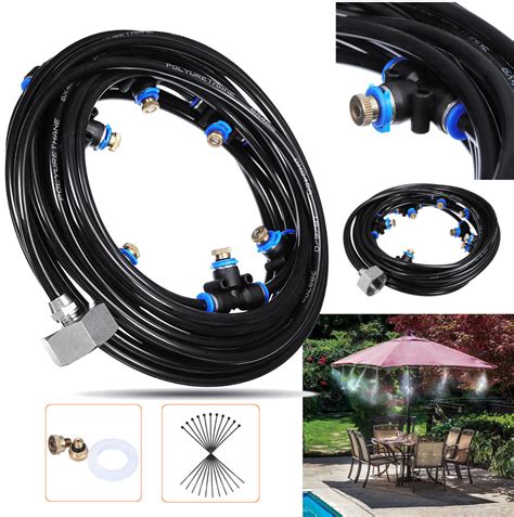 8m outdoor mist coolant system water sprinkler garden patio mister ...