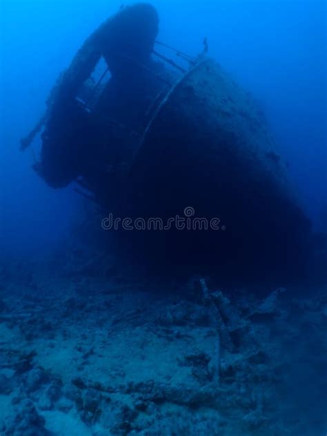 Stern Of The SS Thistlegorm Stock Photo - Image of underwater, face ...