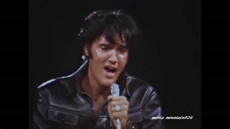 Elvis Presley - If I Can Dream ( Black Leather suit) [ CC ] - YouTube