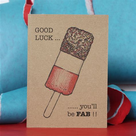 Pin by notonthehighstreet on Cards | Good luck cards, Punny cards, Diy ...