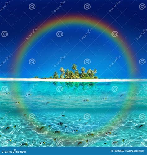 Tropical Rainbow Island Stock Photography - Image: 16385552