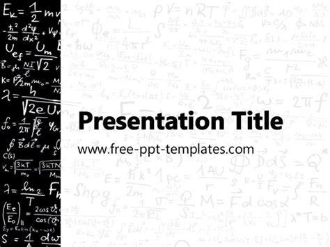 TEMPLATE DESCRIPTION: Physics PowerPoint Template is a white template with black details and ...